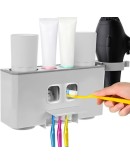 Автоматичен дозатор за 2 пасти за зъби и поставка за сешоар
